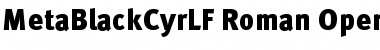 Download MetaBlackCyrLF-Roman Font