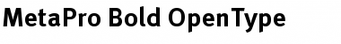 MetaPro-Bold Regular Font