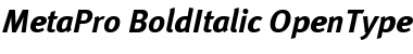 Download MetaPro-BoldItalic Font
