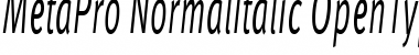 Download MetaPro-NormalItalic Font