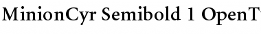 Download Minion Cyrillic Font