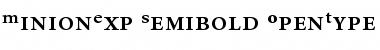 Minion Semibold Expert Font