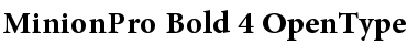 Minion Pro Bold Font