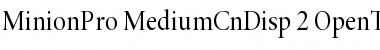 Minion Pro Medium Cond Display Font