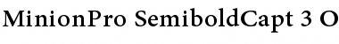 Minion Pro Semibold Caption Font