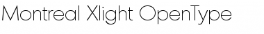 Montreal-Xlight Regular Font