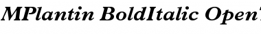 Plantin Bold Italic