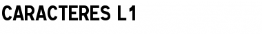 Download Caracteres L1 Font