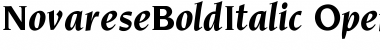 Novarese BoldItalic Font