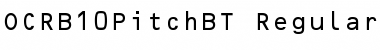 OCR-B 10 Pitch Regular Font