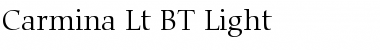 Carmina Lt BT Light Font