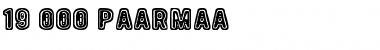 19 000 paarmaa Font