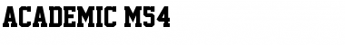 Academic M54 Regular Font