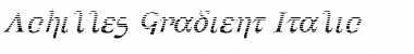 Download Achilles Gradient Italic Font