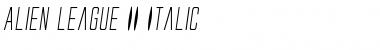 Download Alien League II Italic Font