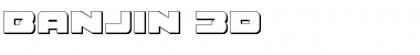 Download Banjin 3D Font
