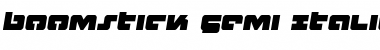 Boomstick Semi-Italic Font