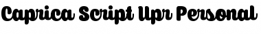 Download Caprica Script Upr Personal Use Font