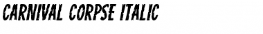 Download Carnival Corpse Italic Font