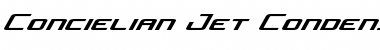 Concielian Jet Condensed Italic Font