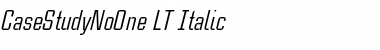 CaseStudyNoOne LT Italic Font