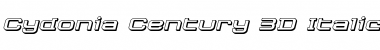 Download Cydonia Century 3D Italic Font