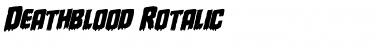 Download Deathblood Rotalic Font