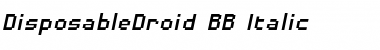 DisposableDroid BB Italic