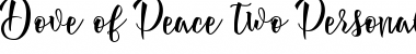 Download Dove of Peace two Personal Use Font