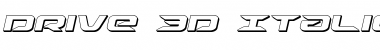Download Drive 3D Italic Font
