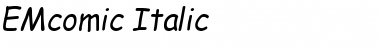 Download EMcomic-Italic Font
