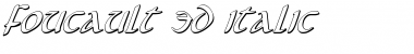 Download Foucault 3D Italic Font