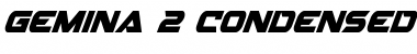 Gemina 2 Condensed Italic Font