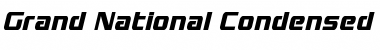 Grand National Condensed Italic Font