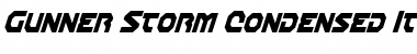 Gunner Storm Condensed Italic Font
