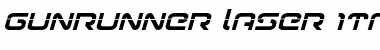 Download Gunrunner Laser Italic Font