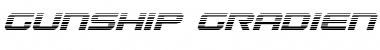 Download Gunship Gradient Italic Font