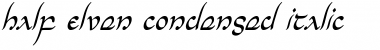 Half-Elven Condensed Italic Font