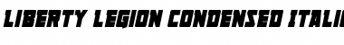 Download Liberty Legion Condensed Italic Font