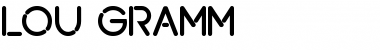 Download Lou Gramm Font