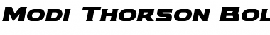 Download Modi Thorson Bold Italic Font