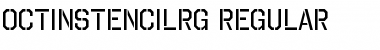 Octin Stencil Regular Font