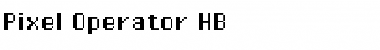 Download Pixel Operator HB Font