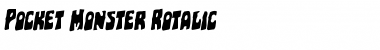 Download Pocket Monster Rotalic Font