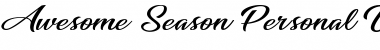 Download Awesome Season Personal Use Font