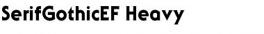 Download SerifGothicEF-Heavy Font