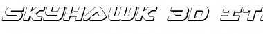 Download Skyhawk 3D Italic Font