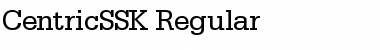 CentricSSK Regular Font