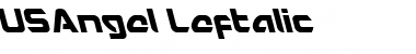 USAngel Leftalic Italic Font