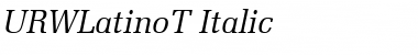 URWLatinoT Font